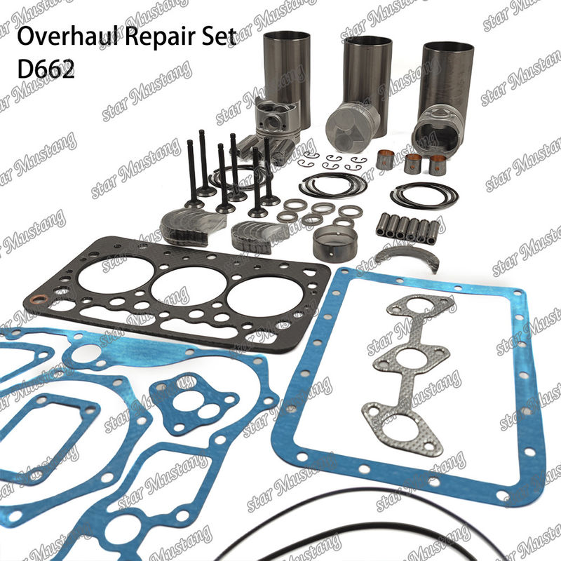D662 Комплект капитального ремонта Цилиндровой подкладки Пистона Комплект уплотнителя Комплект клапана Сиденье Руководство Главное подшипник Кон-Стаб подшипник для Куботы