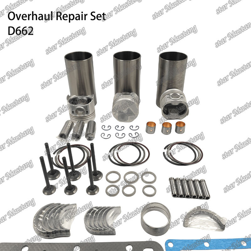 D662 Комплект капитального ремонта Цилиндровой подкладки Пистона Комплект уплотнителя Комплект клапана Сиденье Руководство Главное подшипник Кон-Стаб подшипник для Куботы