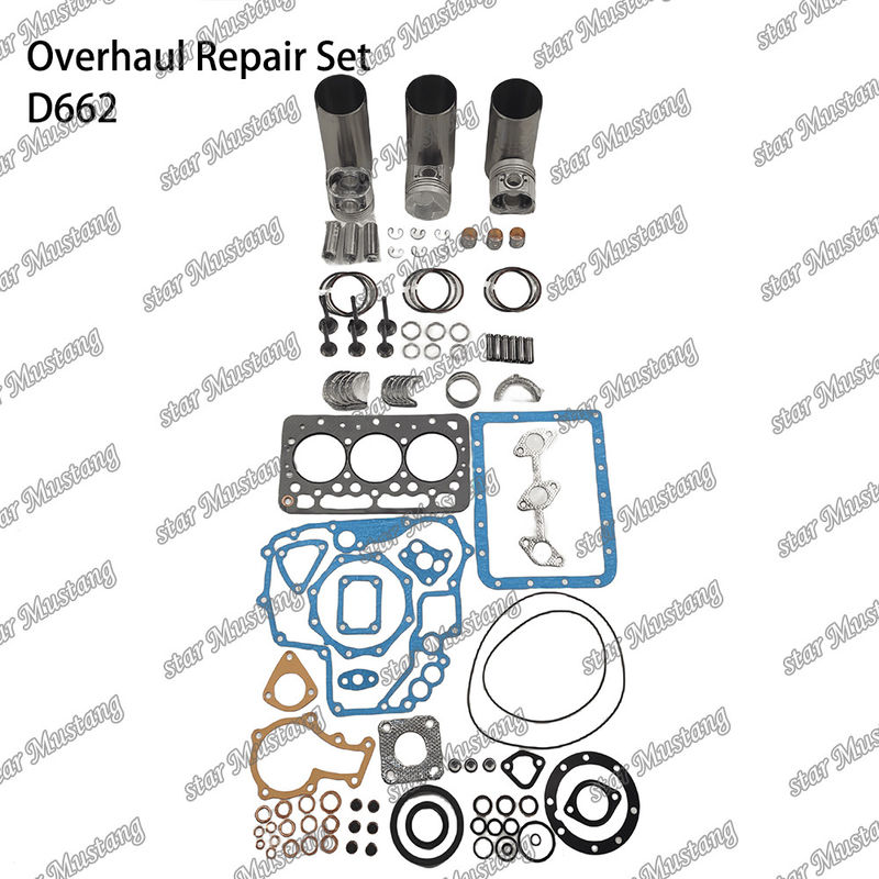 D662 Комплект капитального ремонта Цилиндровой подкладки Пистона Комплект уплотнителя Комплект клапана Сиденье Руководство Главное подшипник Кон-Стаб подшипник для Куботы