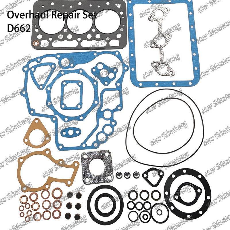 D662 Комплект капитального ремонта Цилиндровой подкладки Пистона Комплект уплотнителя Комплект клапана Сиденье Руководство Главное подшипник Кон-Стаб подшипник для Куботы