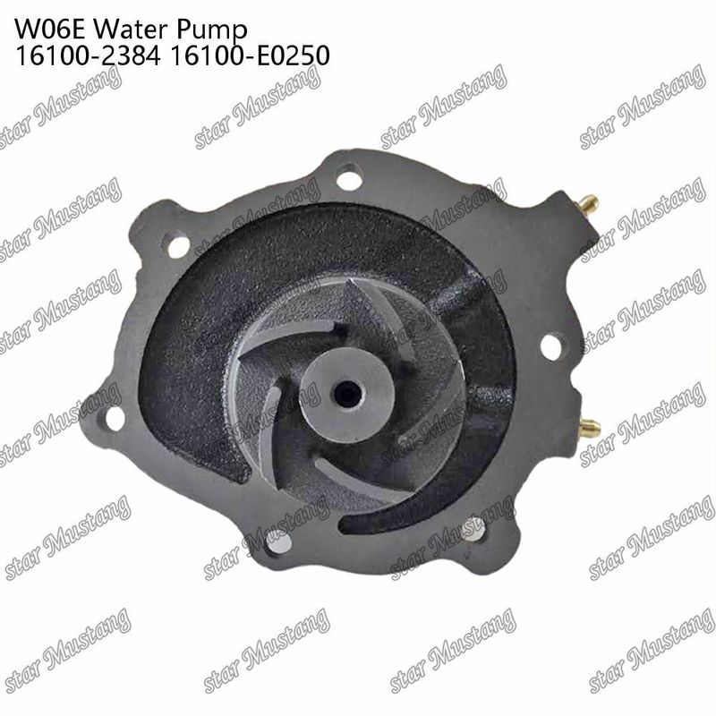 W06E Водяной насос двигателя 16100-2384 16100-E0250 Для запасных частей двигателя HINO