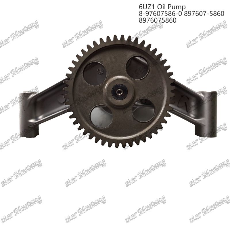Масляный насос 6UZ1 8-97607586-0 897607-5860 8976075860 Для запасных частей двигателей Isuzu