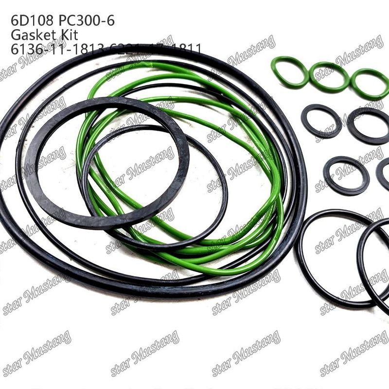 Полный комплект уплотнителей 6D108 PC300-6 6136-11-1813 6221-17-1811 Комплект уплотнителей для ремонтных частей дизельных двигателей Komatsu