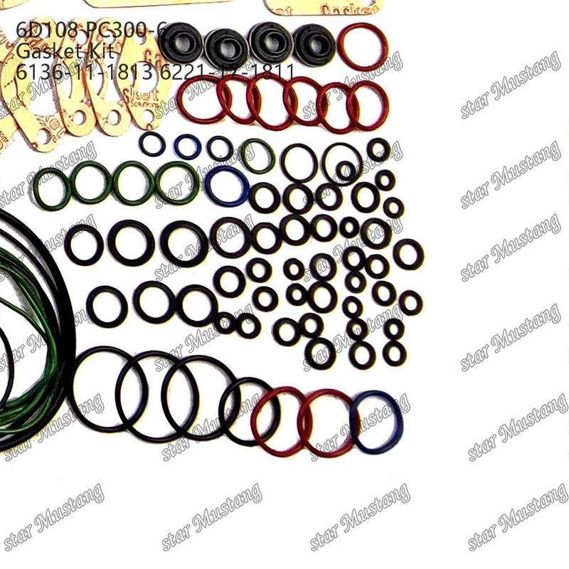 Полный комплект уплотнителей 6D108 PC300-6 6136-11-1813 6221-17-1811 Комплект уплотнителей для ремонтных частей дизельных двигателей Komatsu
