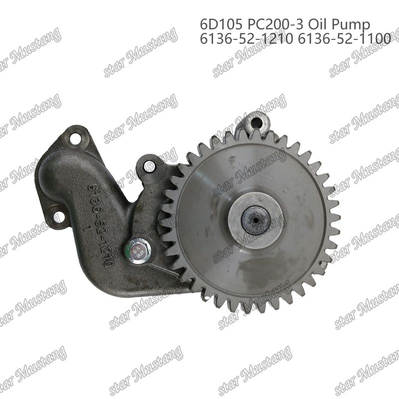 Масляный насос 6D105 PC200-3 6136-52-1210 6136-52-1100 Для запасных частей двигателей Kumatsu