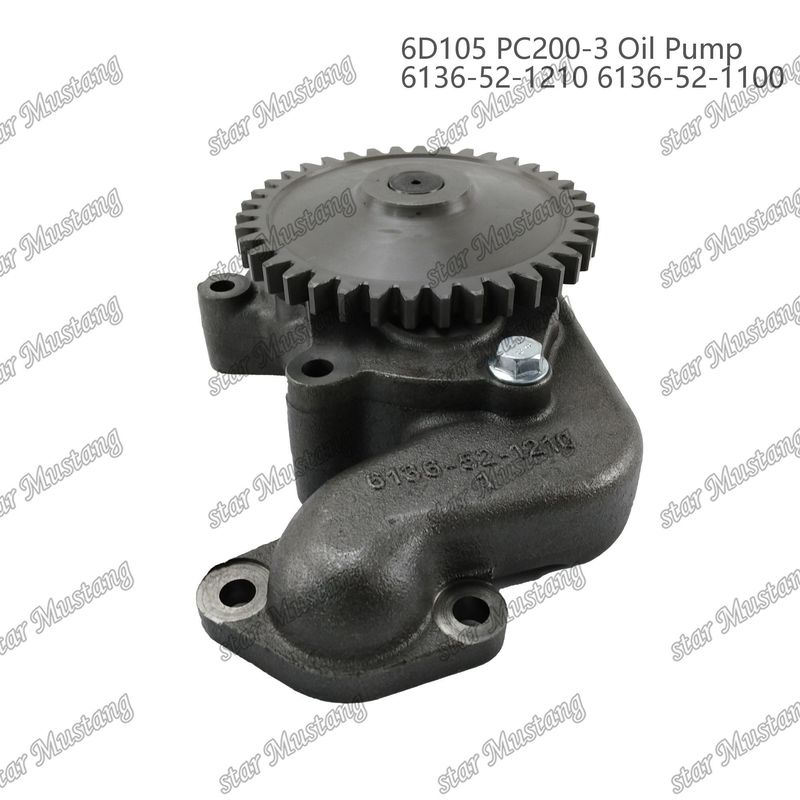 Масляный насос 6D105 PC200-3 6136-52-1210 6136-52-1100 Для запасных частей двигателей Kumatsu