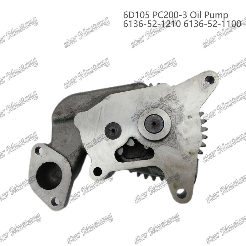 Масляный насос 6D105 PC200-3 6136-52-1210 6136-52-1100 Для запасных частей двигателей Kumatsu