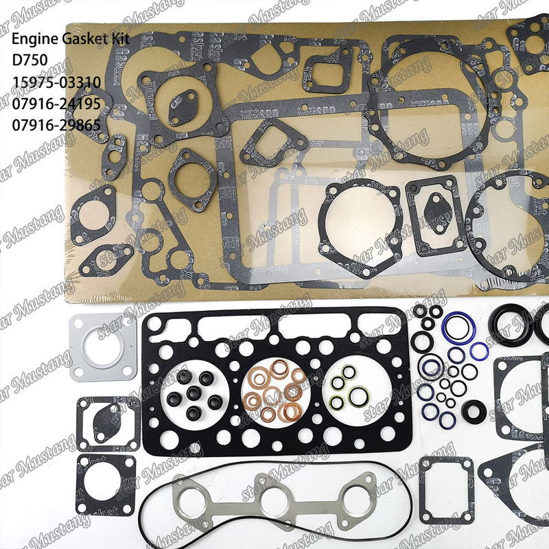D750 Полный набор уплотнителей головный уплотнитель 15975-03310 Верхний 07916-24195 Нижний 07916-29865 Подходит для Куботы