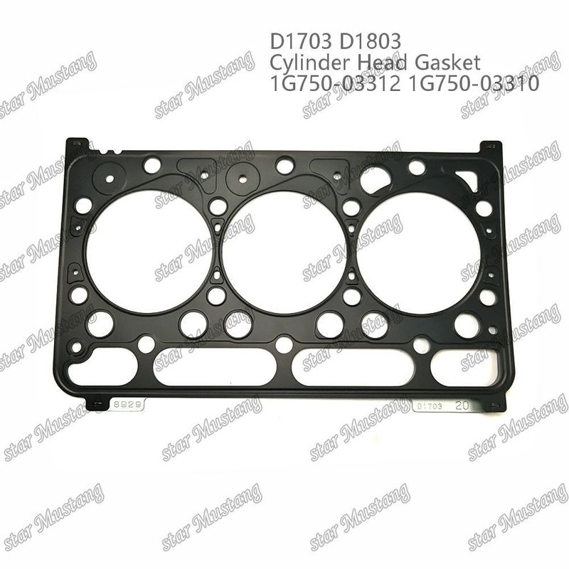 D1703 D1803 Застежка головки цилиндра Металл 1.20 мм 1G750-03312 1G750-03310 Подходит для двигателя Kubota