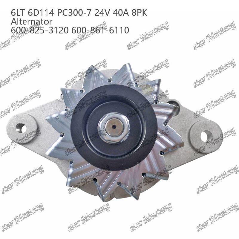 Альтернатор 6LT 6D114 PC300-7 24V 40A 8PK 600-825-3120 600-861-6110