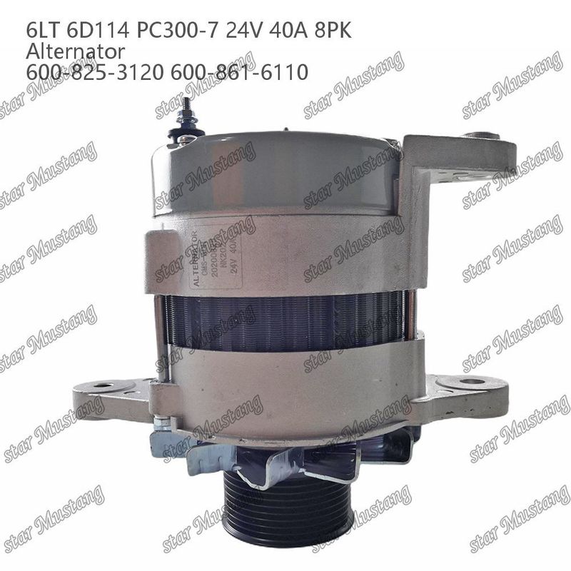 Альтернатор 6LT 6D114 PC300-7 24V 40A 8PK 600-825-3120 600-861-6110
