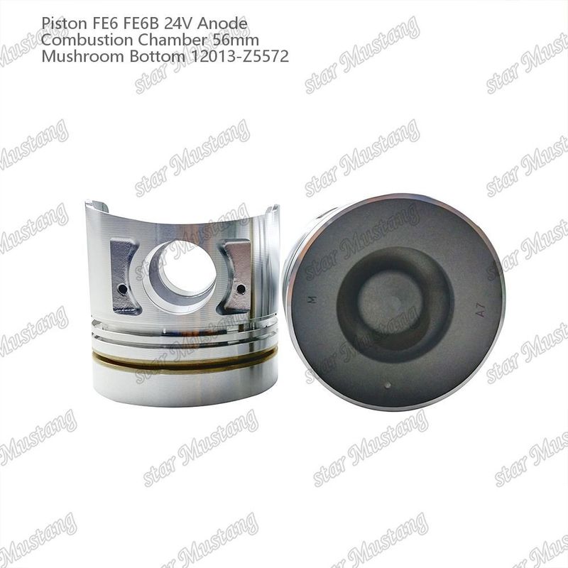 Пистон FE6 FE6B 24V Камера сгорания 56 мм Грибный дно анод 12013-Z5572 Для запасных частей двигателя Nissan