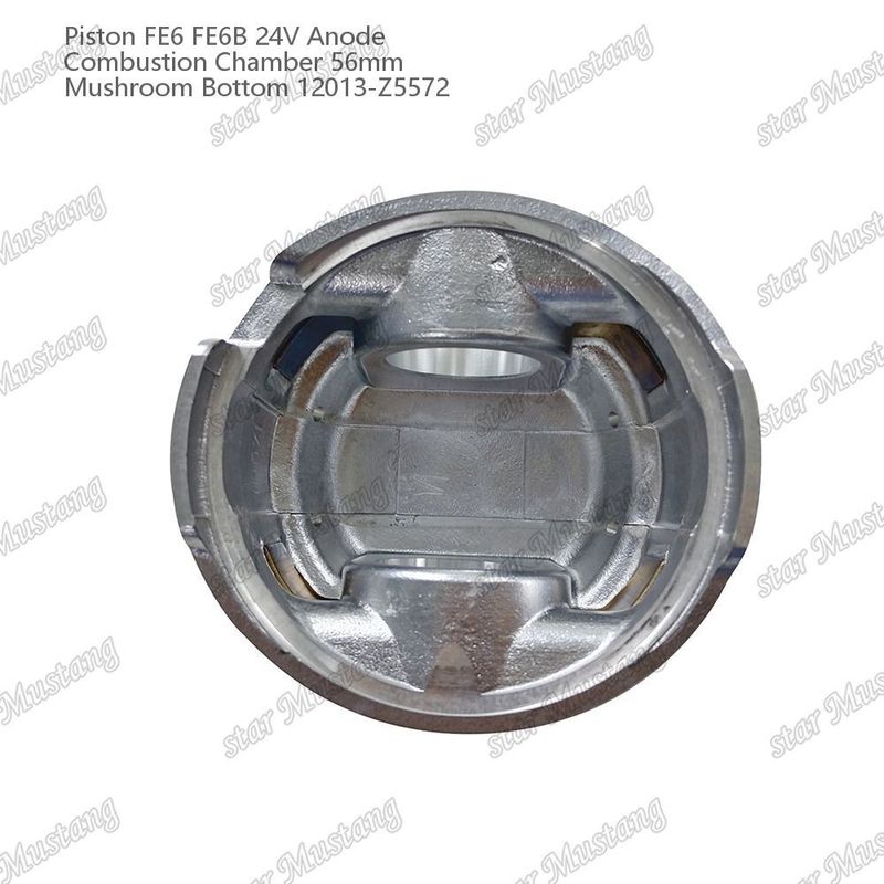 Пистон FE6 FE6B 24V Камера сгорания 56 мм Грибный дно анод 12013-Z5572 Для запасных частей двигателя Nissan