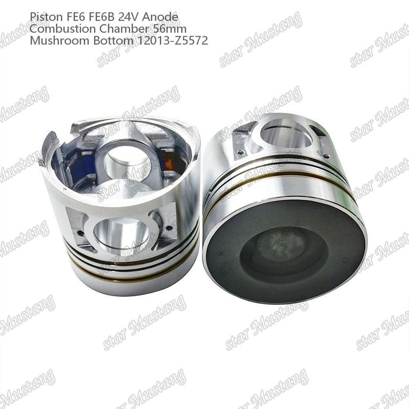Пистон FE6 FE6B 24V Камера сгорания 56 мм Грибный дно анод 12013-Z5572 Для запасных частей двигателя Nissan