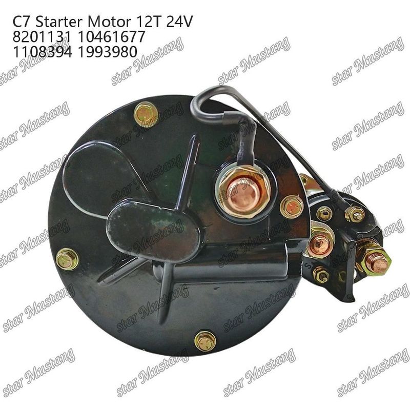 Двигатель стартера C7 12T 24V 8201131 10461677 1108394 1993980 Для запасных частей двигателя Caterpillar