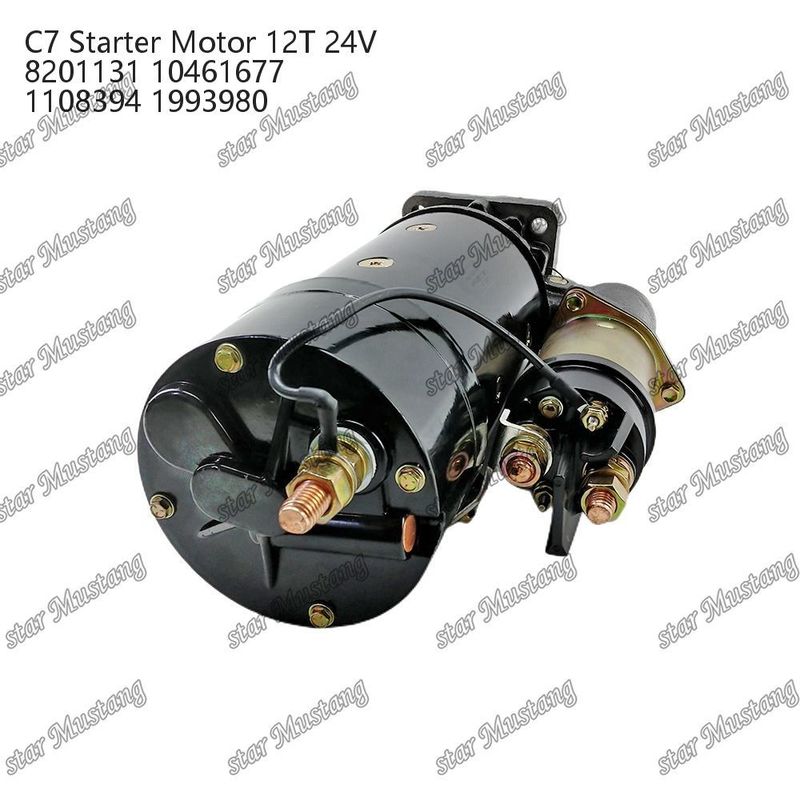 Двигатель стартера C7 12T 24V 8201131 10461677 1108394 1993980 Для запасных частей двигателя Caterpillar