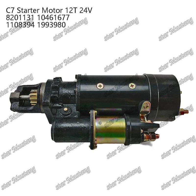 Двигатель стартера C7 12T 24V 8201131 10461677 1108394 1993980 Для запасных частей двигателя Caterpillar