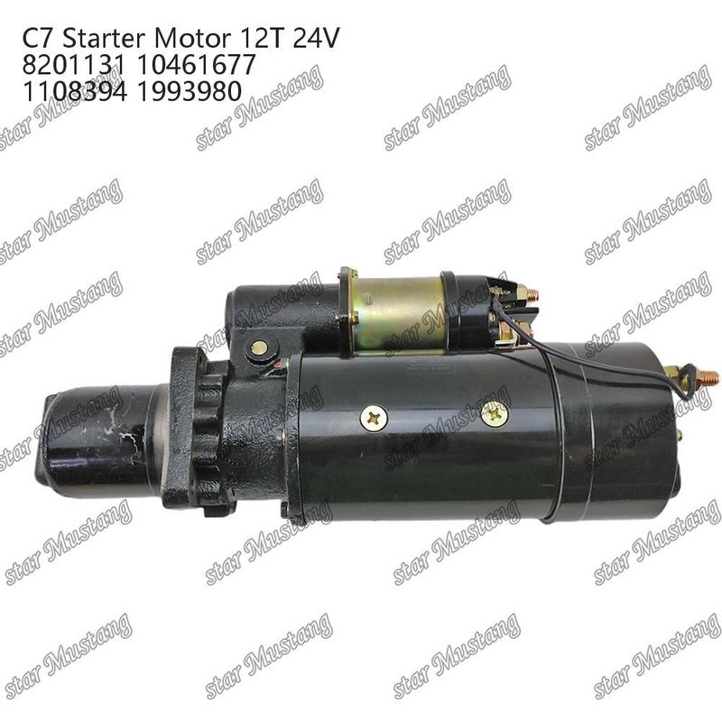 Двигатель стартера C7 12T 24V 8201131 10461677 1108394 1993980 Для запасных частей двигателя Caterpillar