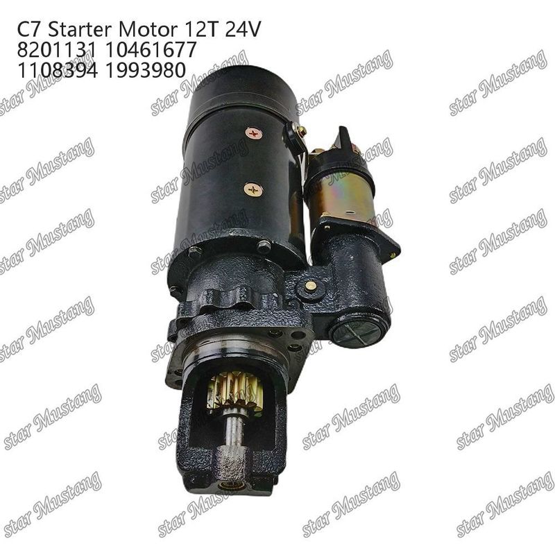 Двигатель стартера C7 12T 24V 8201131 10461677 1108394 1993980 Для запасных частей двигателя Caterpillar