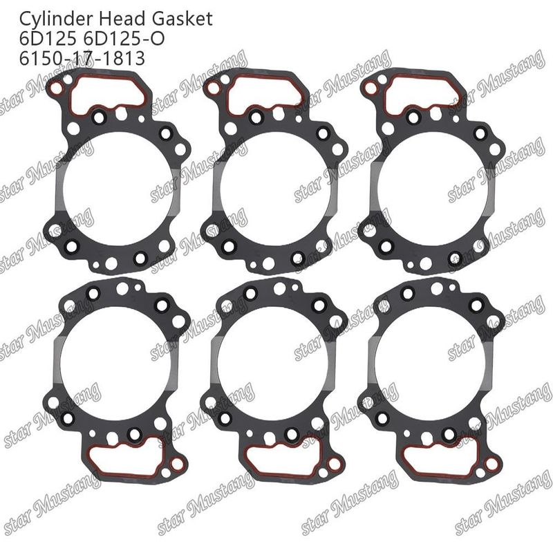 Застежка головки цилиндра 6D125 6D125-O 6150-17-1813 Для запасных частей двигателя KUMATSU