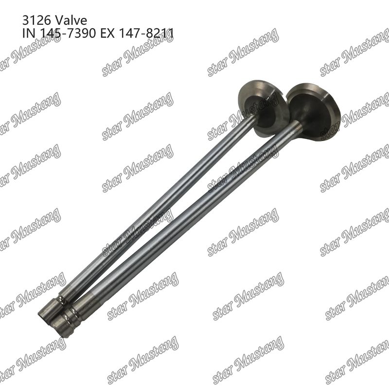 Клапан 3126 Впуск 145-7390 Выпуск 147-8211 Подходит для запасных частей двигателя Caterpillar