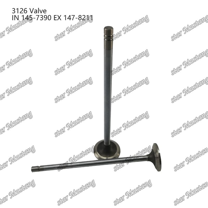 Клапан 3126 Впуск 145-7390 Выпуск 147-8211 Подходит для запасных частей двигателя Caterpillar