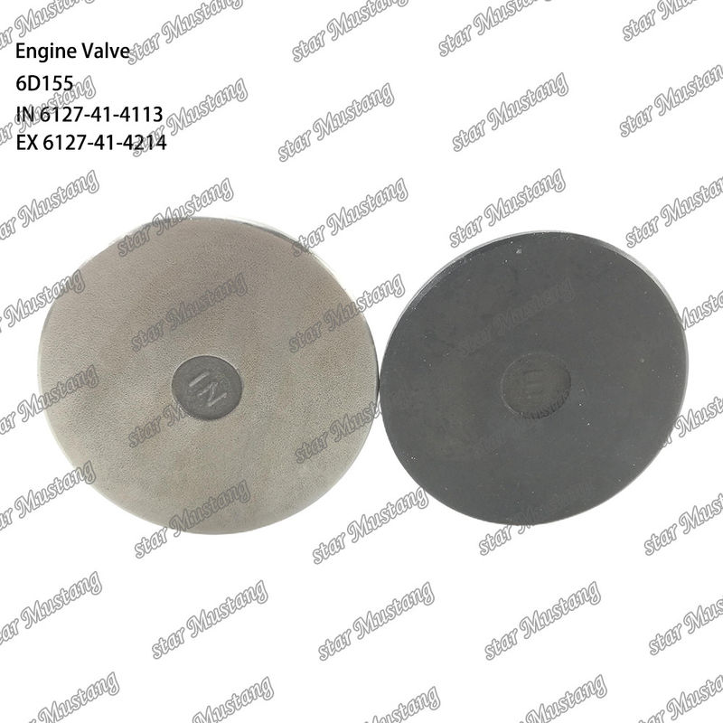 клапан 6D155 IN 6127-41-4113 EX 6127-41-4214 Подходит для запасных частей двигателей Komatsu