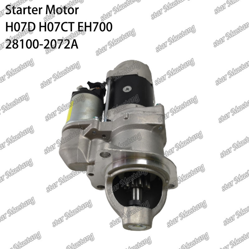 H07D H07CT EH700 EX220-5 Двигатель стартера 24V 11T 5.5KW 28100-2072A 28100-1443A 28100-2271 Для запасных частей двигателя HINO