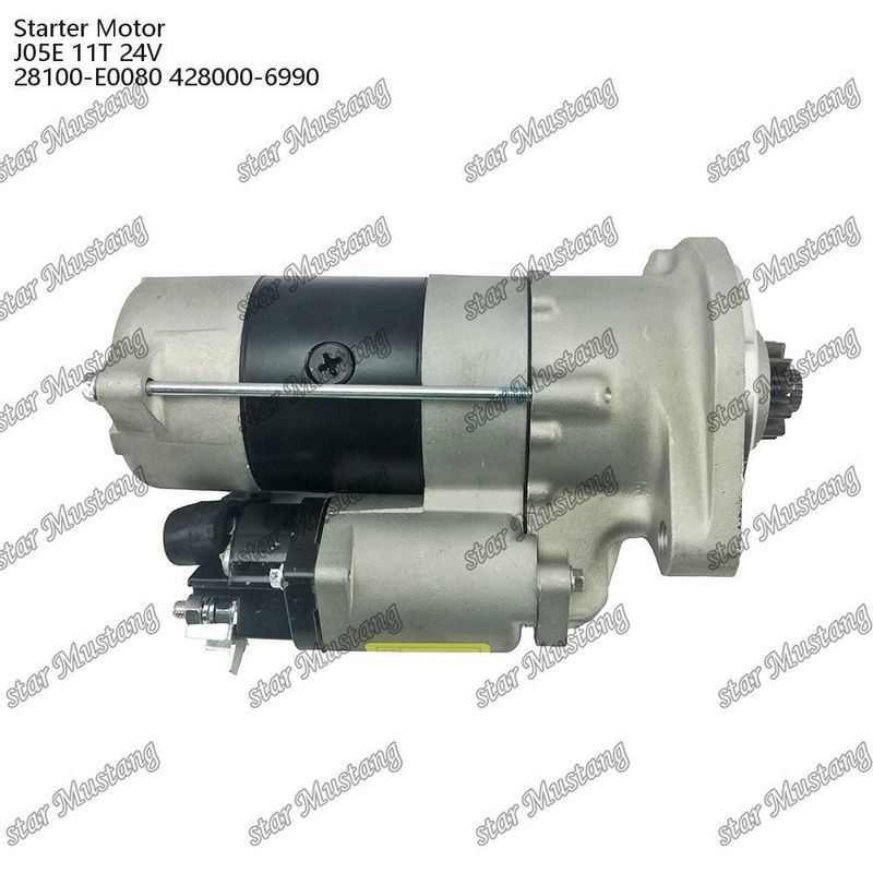 J05E Стартер двигателя 11T 24V 28100-E0080 428000-6990 для запасных частей двигателя HINO