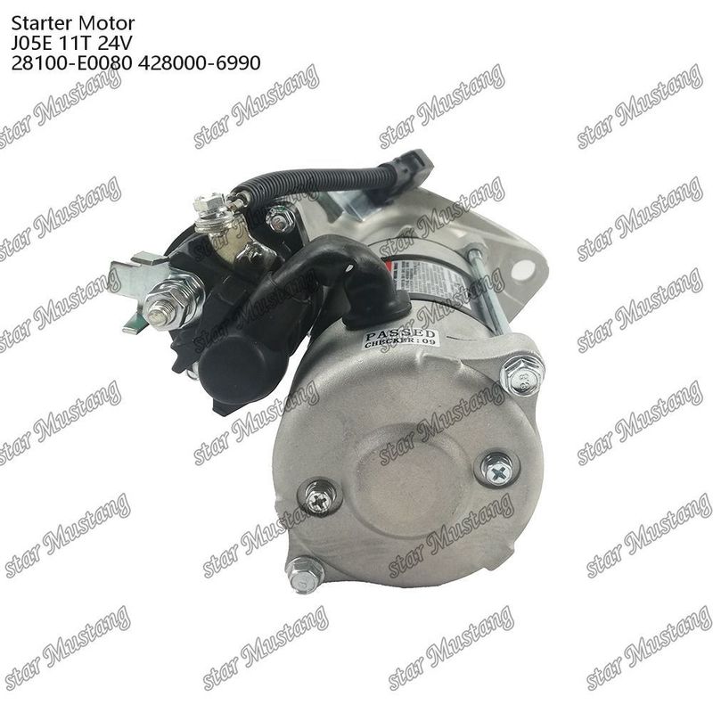 J05E Стартер двигателя 11T 24V 28100-E0080 428000-6990 для запасных частей двигателя HINO