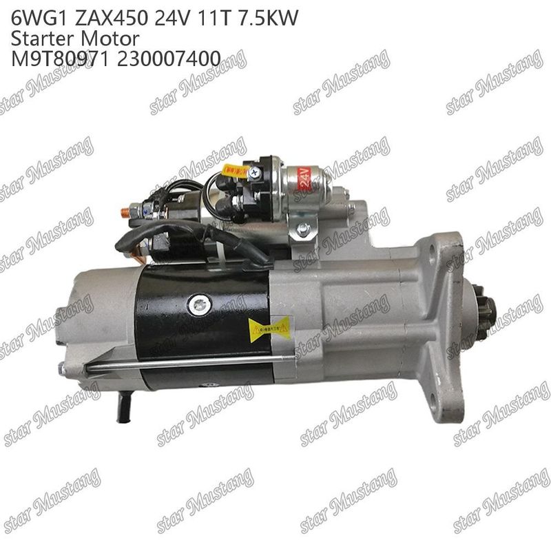 6WG1 ZAX450 Двигатель стартера 24В 11T 7,5 кВт DI типа M9T80971 230007400 Для запасных частей двигателя ISUZU