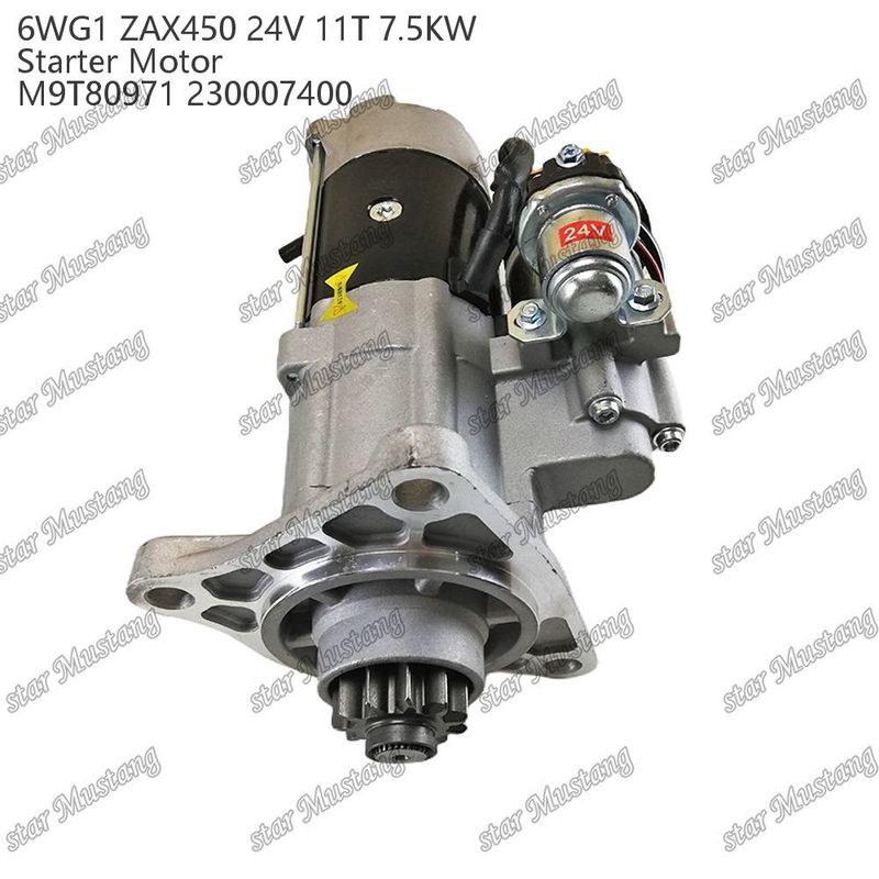 6WG1 ZAX450 Двигатель стартера 24В 11T 7,5 кВт DI типа M9T80971 230007400 Для запасных частей двигателя ISUZU
