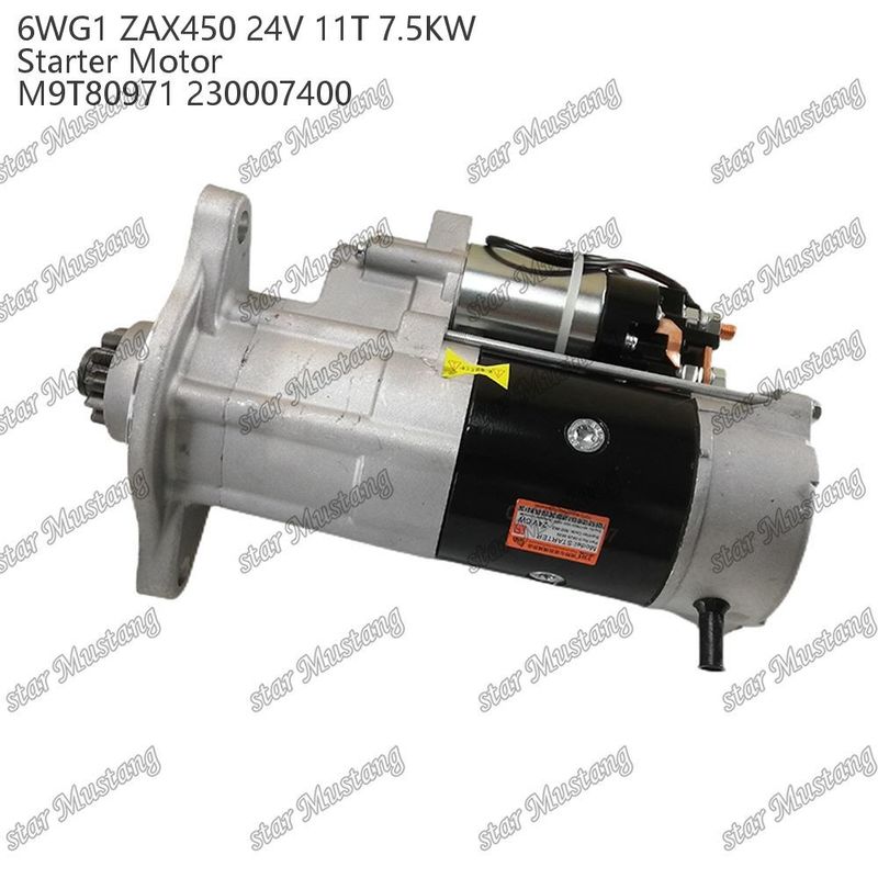 6WG1 ZAX450 Двигатель стартера 24В 11T 7,5 кВт DI типа M9T80971 230007400 Для запасных частей двигателя ISUZU