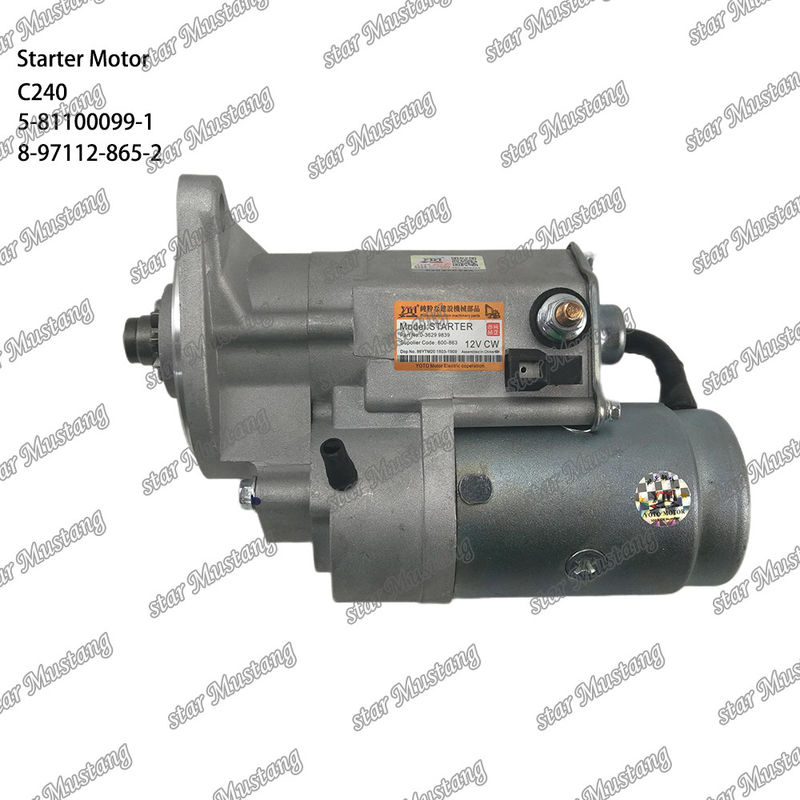 C240 Стартер двигателя 9T 12V 5-81100099-1 8-97112-865-2 Для запасных частей двигателя ISUZU