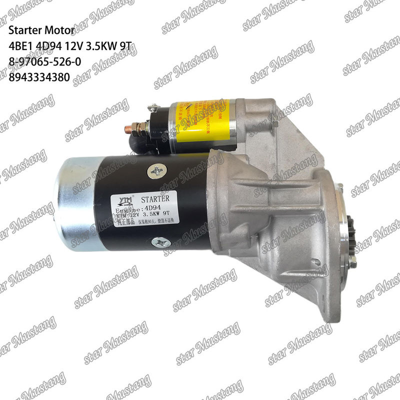 Стартерный двигатель 4BE1 4D94 12V 9T 8-97065-526-0 8943334380 Подходит для для Komatsu частей двигателя