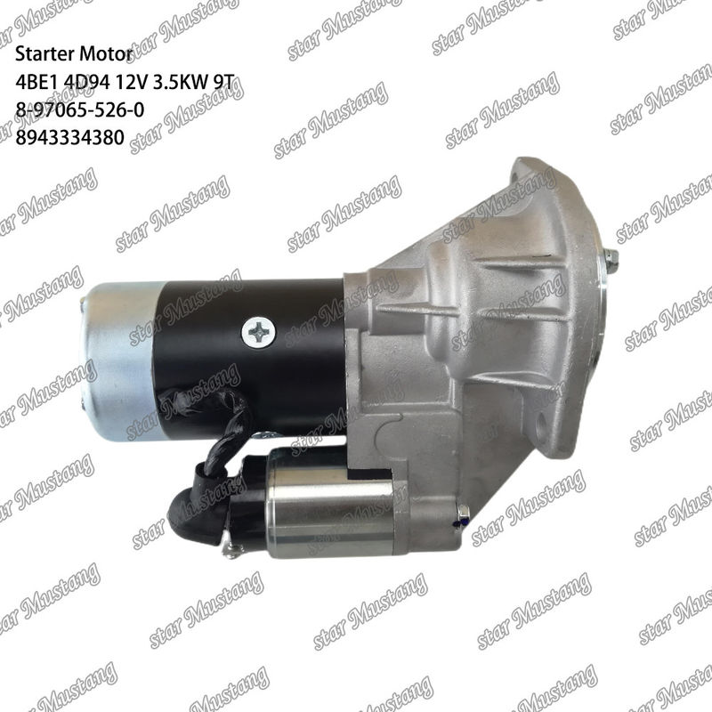 Стартерный двигатель 4BE1 4D94 12V 9T 8-97065-526-0 8943334380 Подходит для для Komatsu частей двигателя