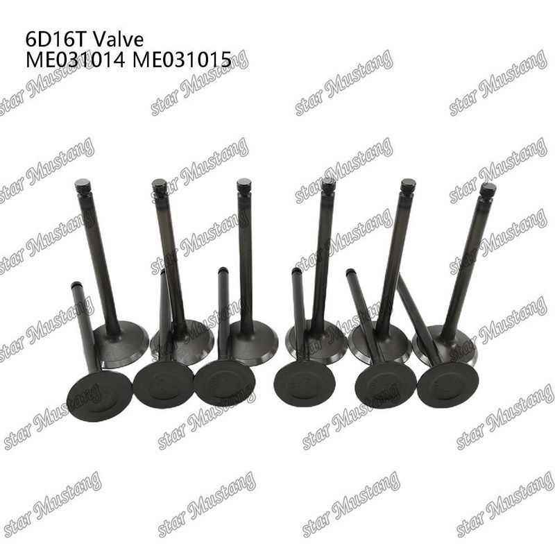 Интегральная конструкция клапана 6D16T IN ME031014 EX ME031015 Дизельный двигатель Часть оригинальный запас с онлайн поддержки После