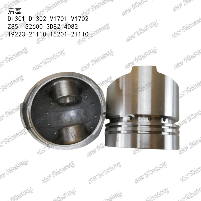 Поршень D1301 D1302 V1701 V1702 Z851 S2600 3D82 4D82 19223-21110 15201-21110 Подходит для запчастей двигателя KUBOTA