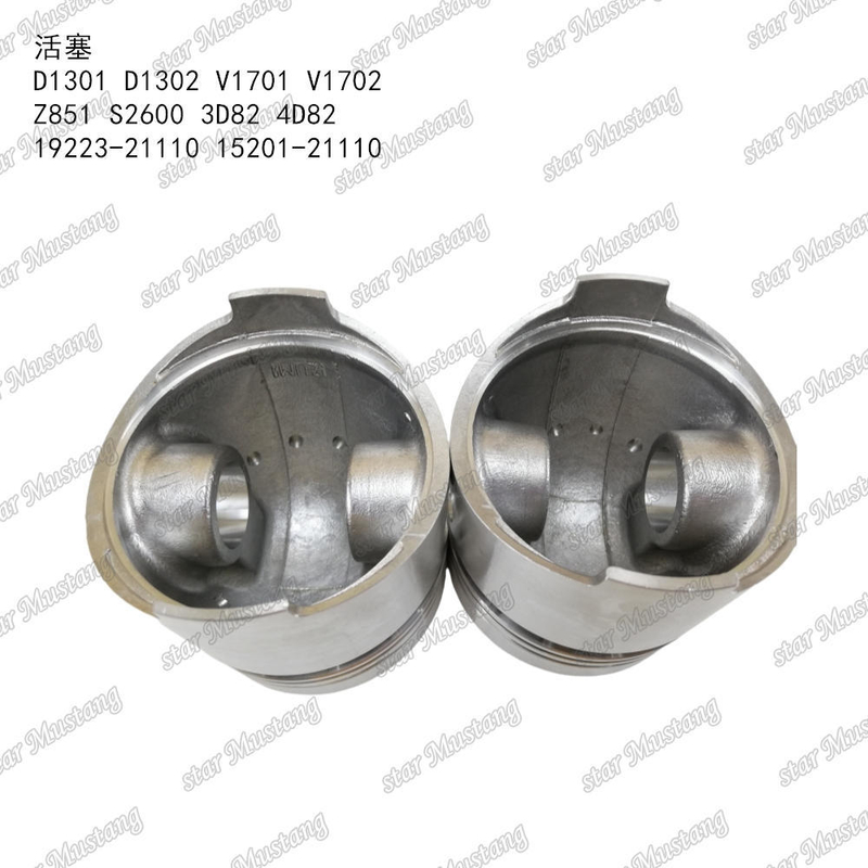 Поршень D1301 D1302 V1701 V1702 Z851 S2600 3D82 4D82 19223-21110 15201-21110 Подходит для запчастей двигателя KUBOTA